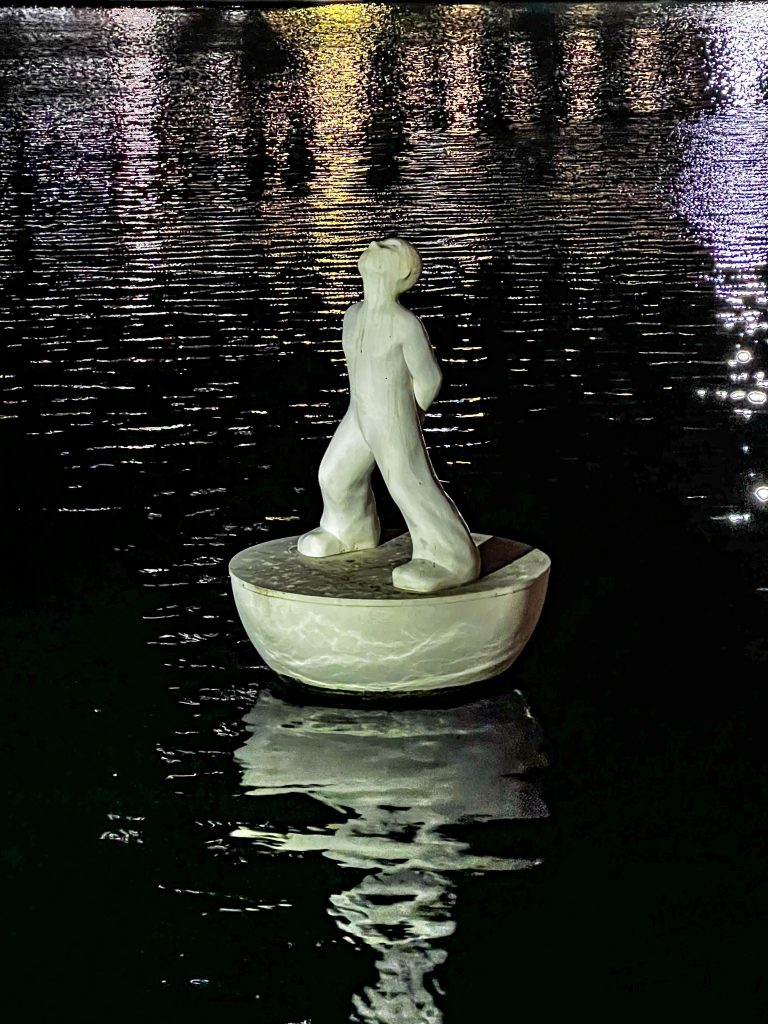 Floating Statue, Port of Vell, Barcelona, Spain