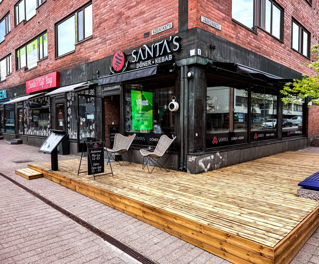 Santas Doner Kabab, Lordie's Square, Rovaniemie, Finland, Lapland