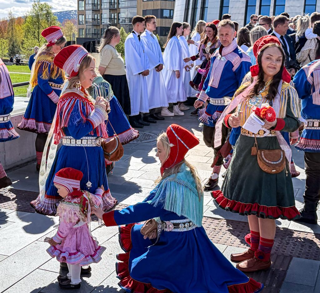 Sami in Traditional Garb, Alta, Norway