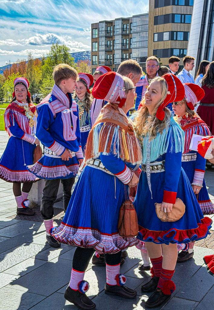 Sami in Traditional Garb, Alta, Norway