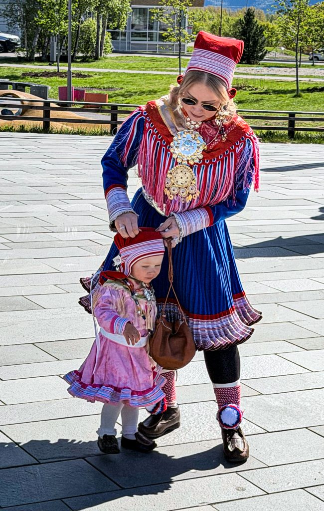 Sami in Traditional Garb, Alta, Norway