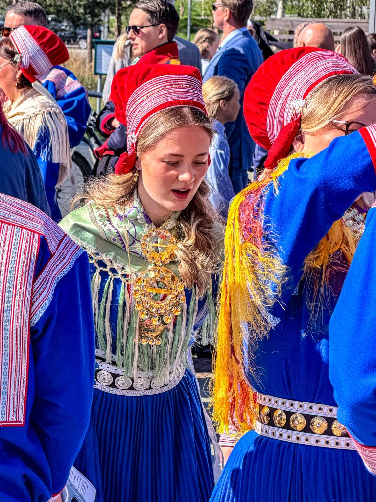 Sami in Traditional Garb, Alta, Norway