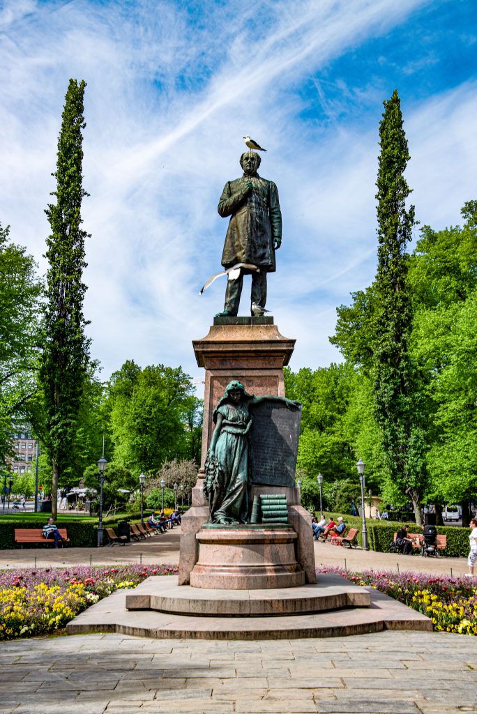 National Poet Ludvig Runeberg, Esplanade Pulsta, Helsinki, Finland